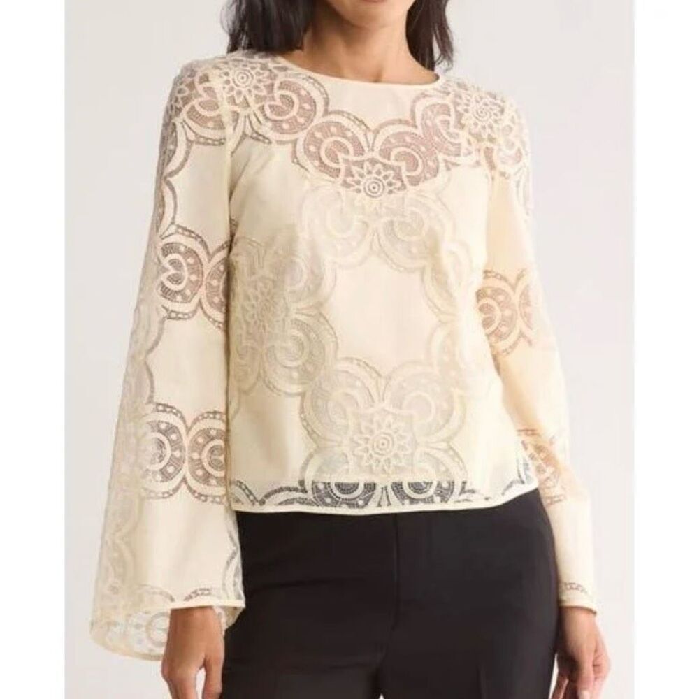 Parker The Maeve Lace Top L NWT